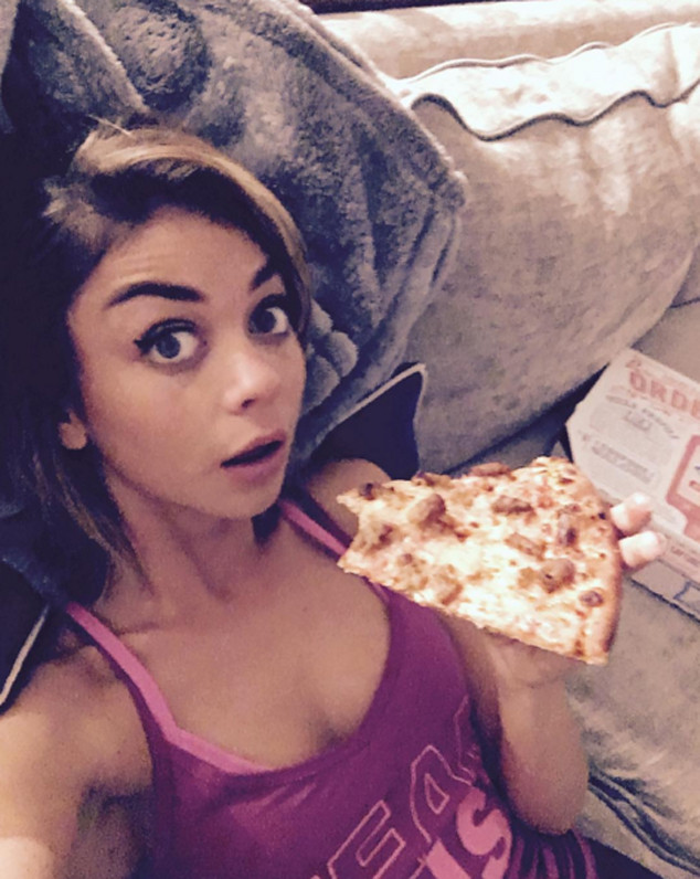 Sarah Hyland, Pizza, Instagram Sarah Hyland, Pizza, Instagram